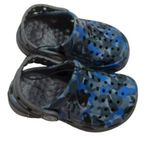 Joybees Kids Active Clog Sandal Toddler Baby Water Shoes Blue Camo 4/5 NWT